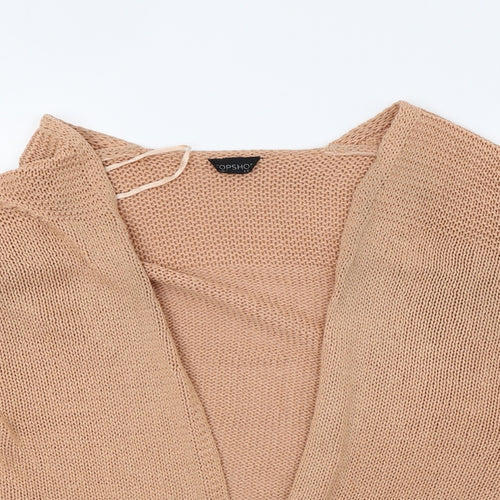 Topshop Womens Orange  Knit Cardigan Jumper Size 12