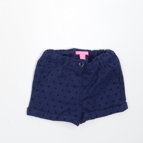 Young Dimension Boys Blue Polka Dot  Utility Shorts Size 2-3 Years