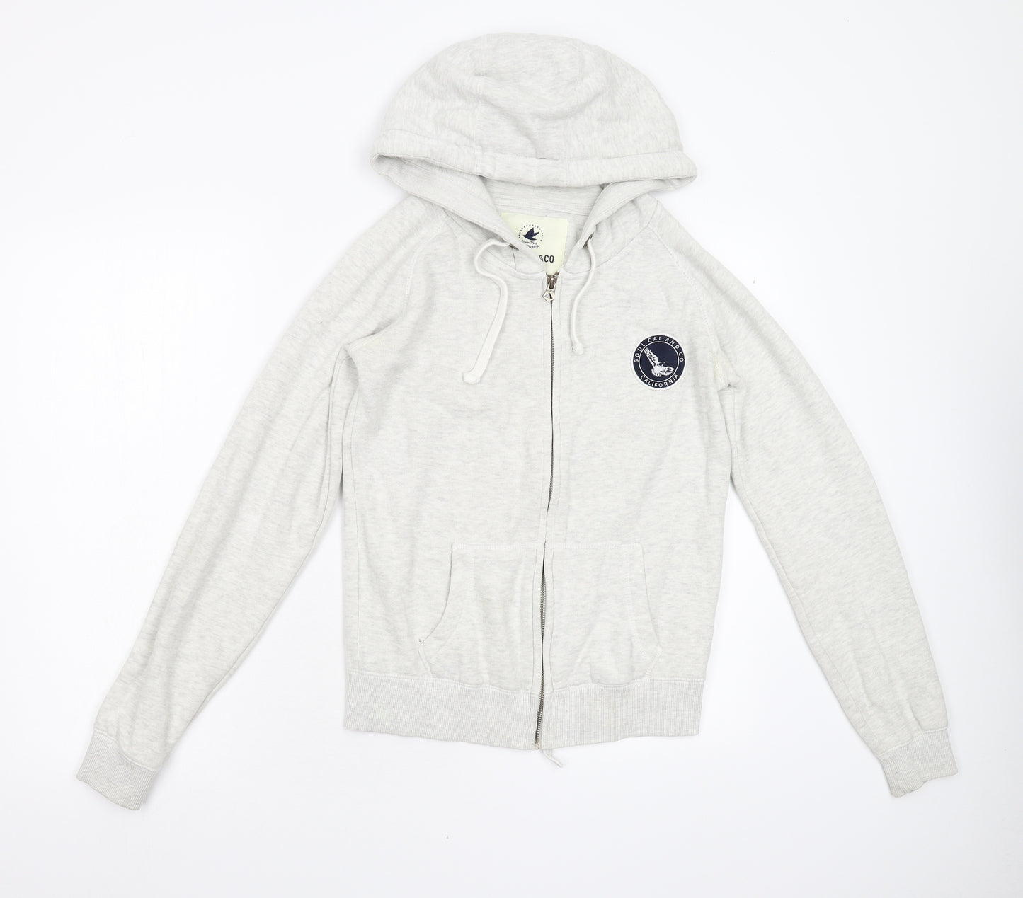 Soul Cal & Co Womens Grey   Full Zip Hoodie Size 8