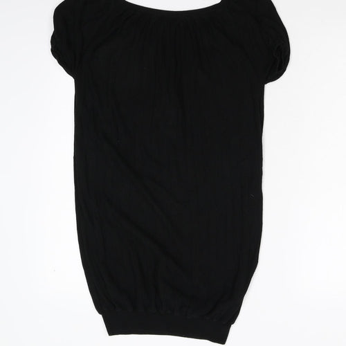 J&W Womens Black  Knit Pullover Jumper Size M
