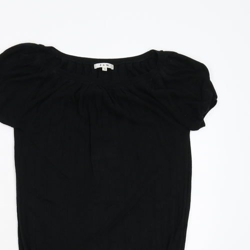 J&W Womens Black  Knit Pullover Jumper Size M