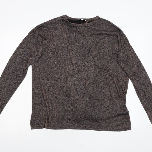 Warehouse Womens Multicoloured  Knit Pullover Jumper Size 14  - Open Back