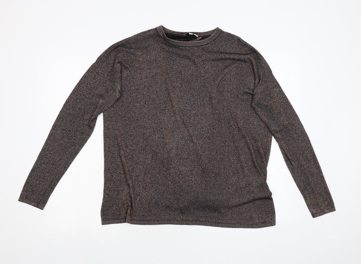 Warehouse Womens Multicoloured Knit Pullover Jumper Size 14 - Open Back