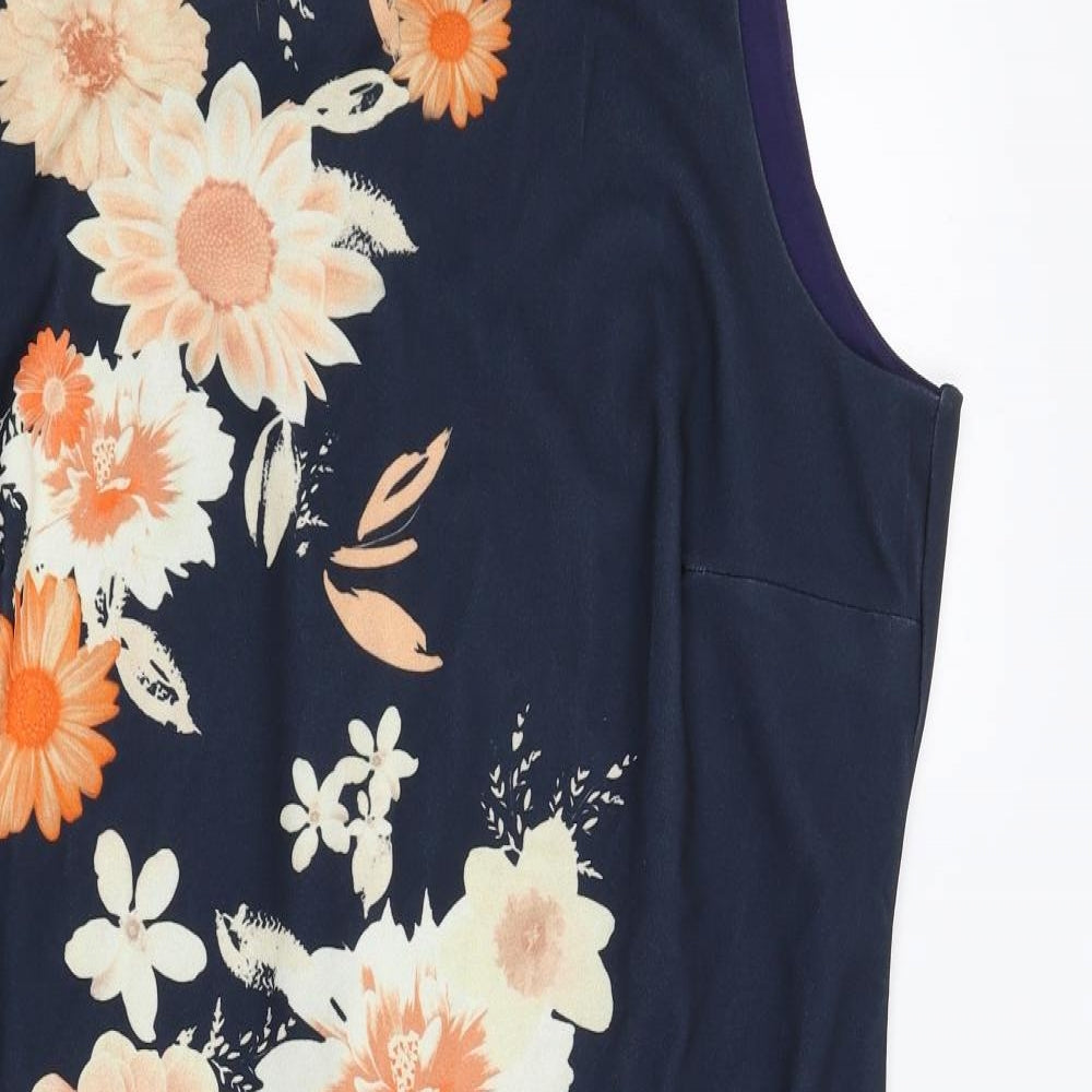 Together Womens Blue Floral  Shift  Size 22