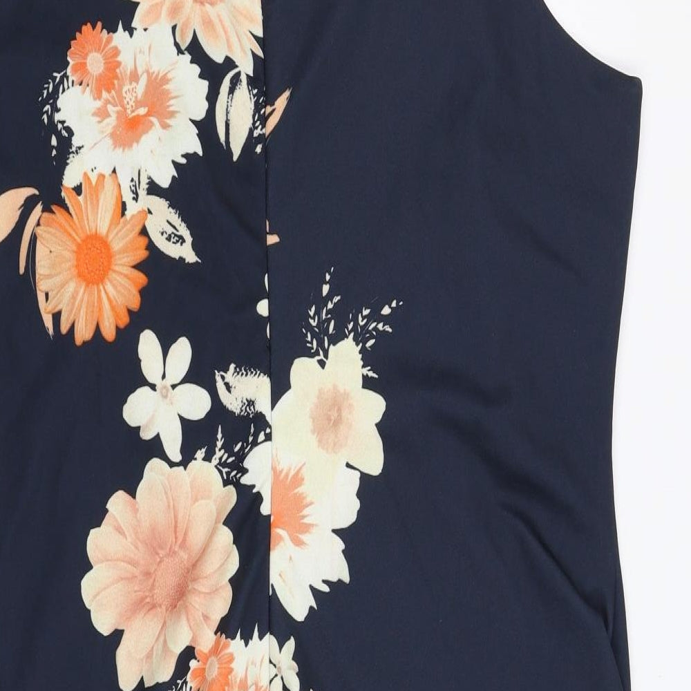 Together Womens Blue Floral  Shift  Size 22