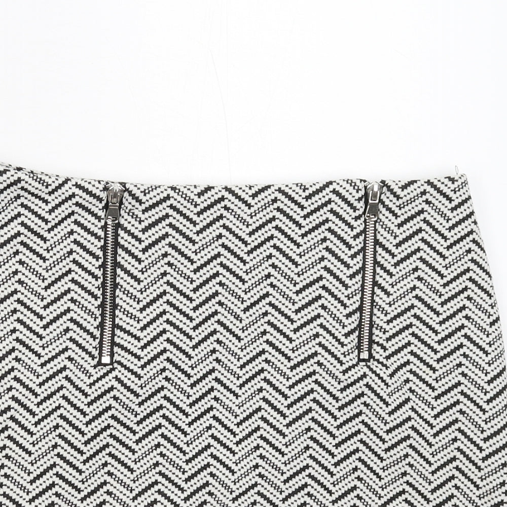 New Look Womens Multicoloured Striped  Mini Skirt Size 10