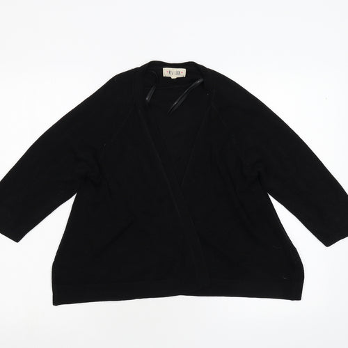 New Look Womens Black  Knit Cardigan Jumper Size 10