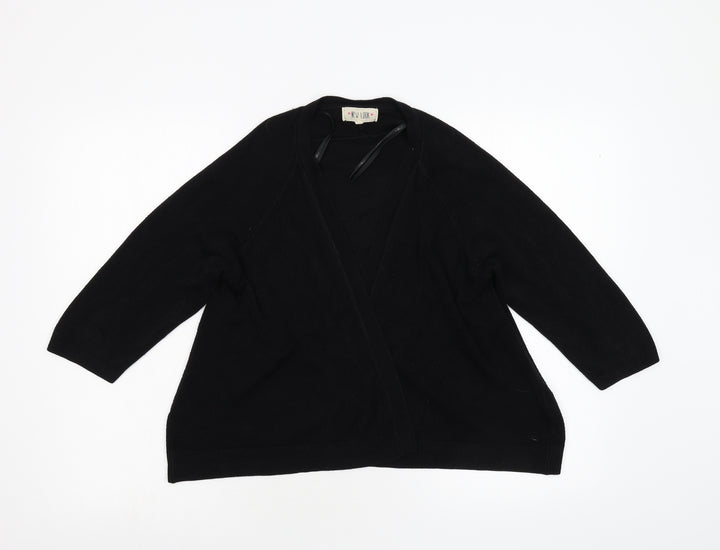 New Look Womens Black  Knit Cardigan Jumper Size 10