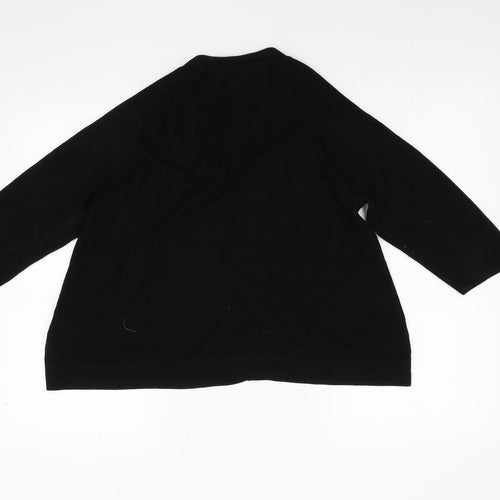 New Look Womens Black  Knit Cardigan Jumper Size 10