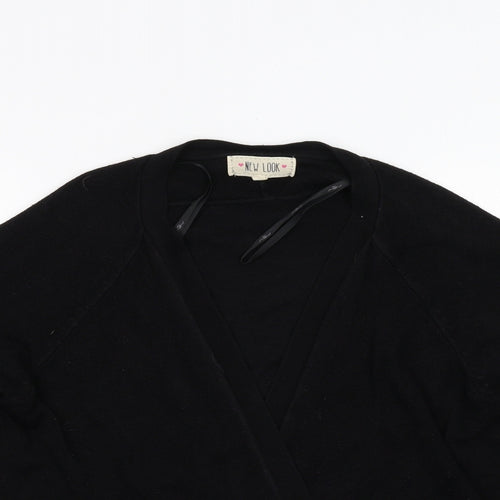 New Look Womens Black  Knit Cardigan Jumper Size 10
