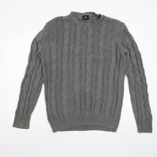 Human Scales Mens Grey  Knit Pullover Jumper Size L