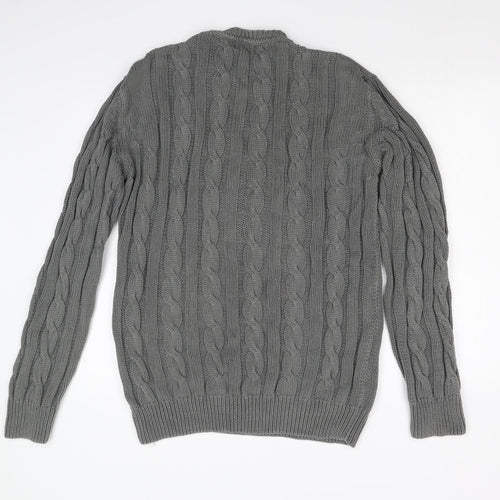 Human Scales Mens Grey  Knit Pullover Jumper Size L