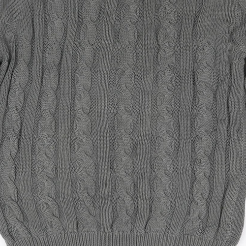 Human Scales Mens Grey  Knit Pullover Jumper Size L