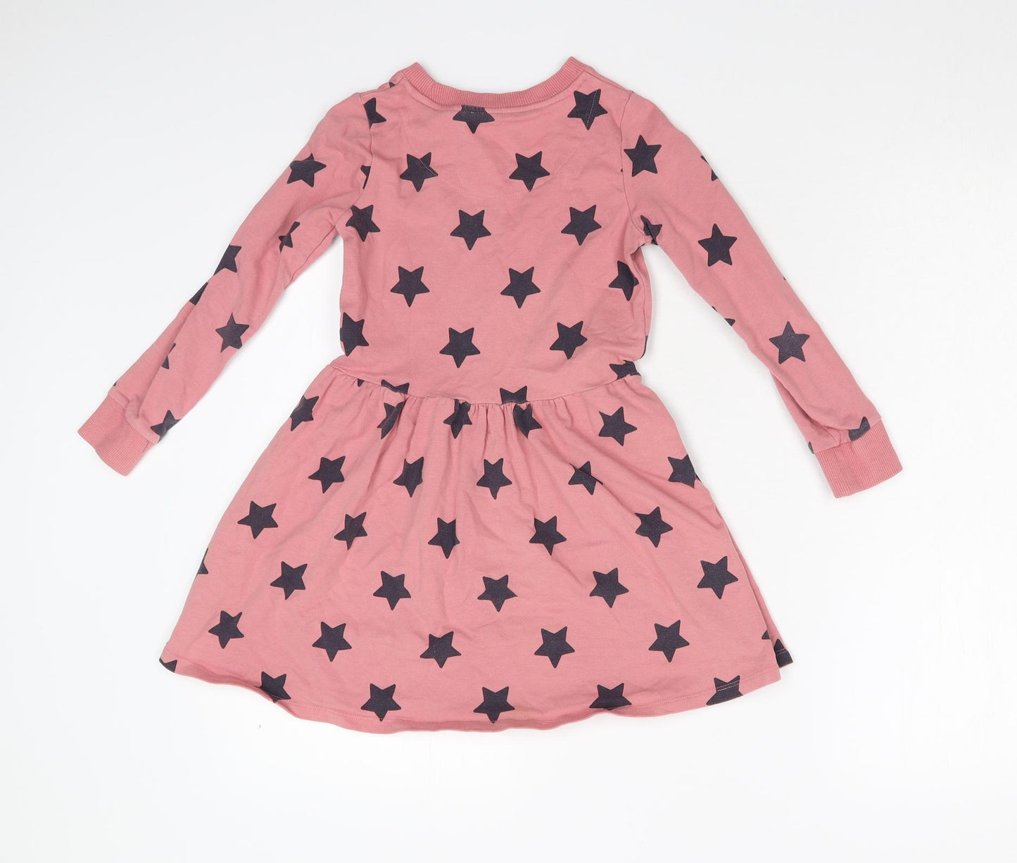 F&F Girls Pink Geometric  Fit & Flare  Size 7-8 Years