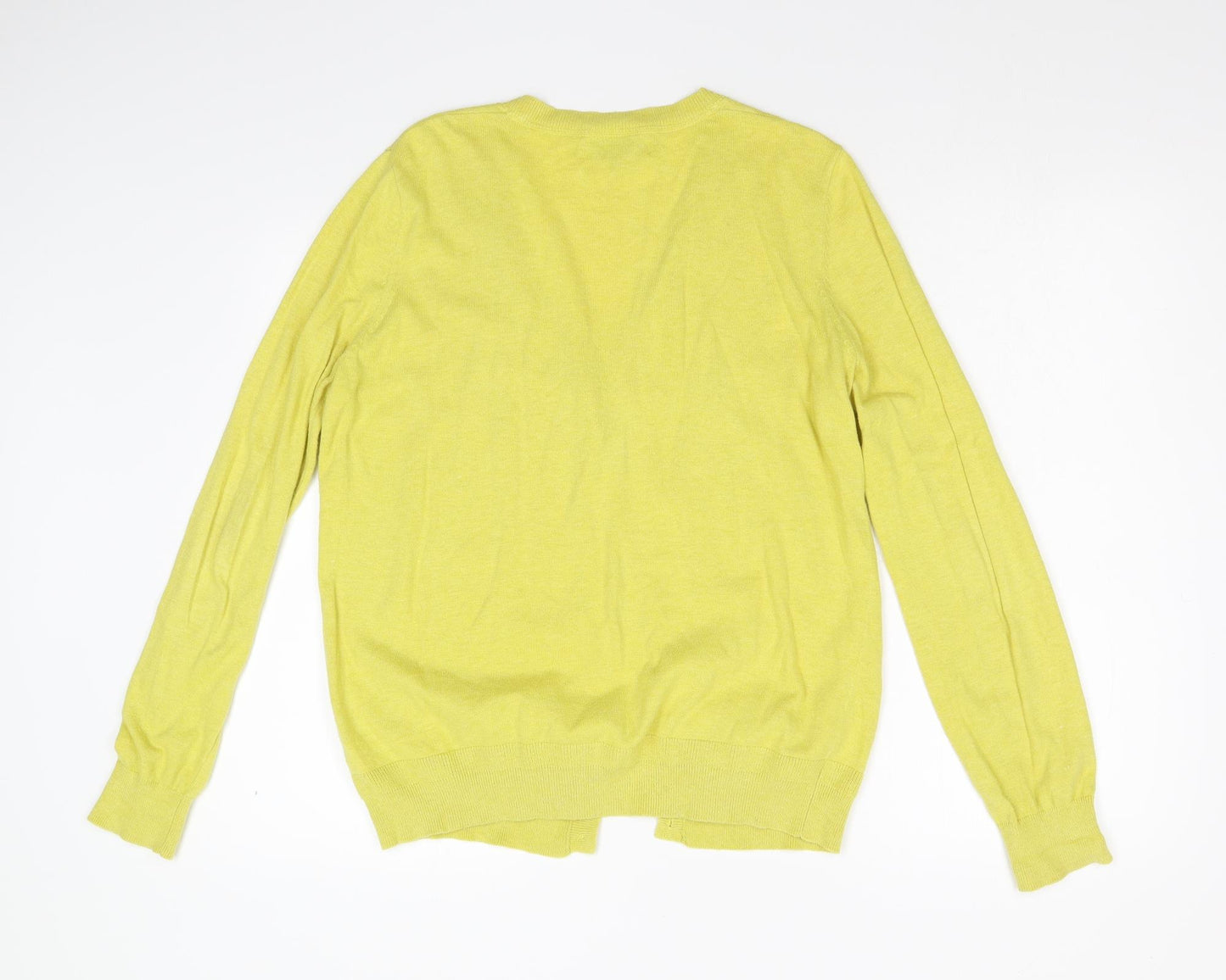NEXT Womens Yellow  Knit Cardigan Jumper Size 12