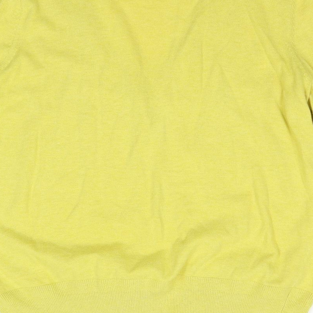 NEXT Womens Yellow  Knit Cardigan Jumper Size 12