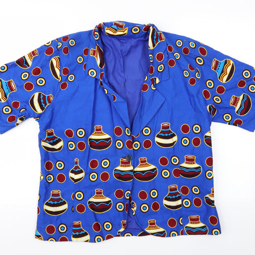 Preworn Mens Multicoloured Geometric   Button-Up   - Homemade Shirt