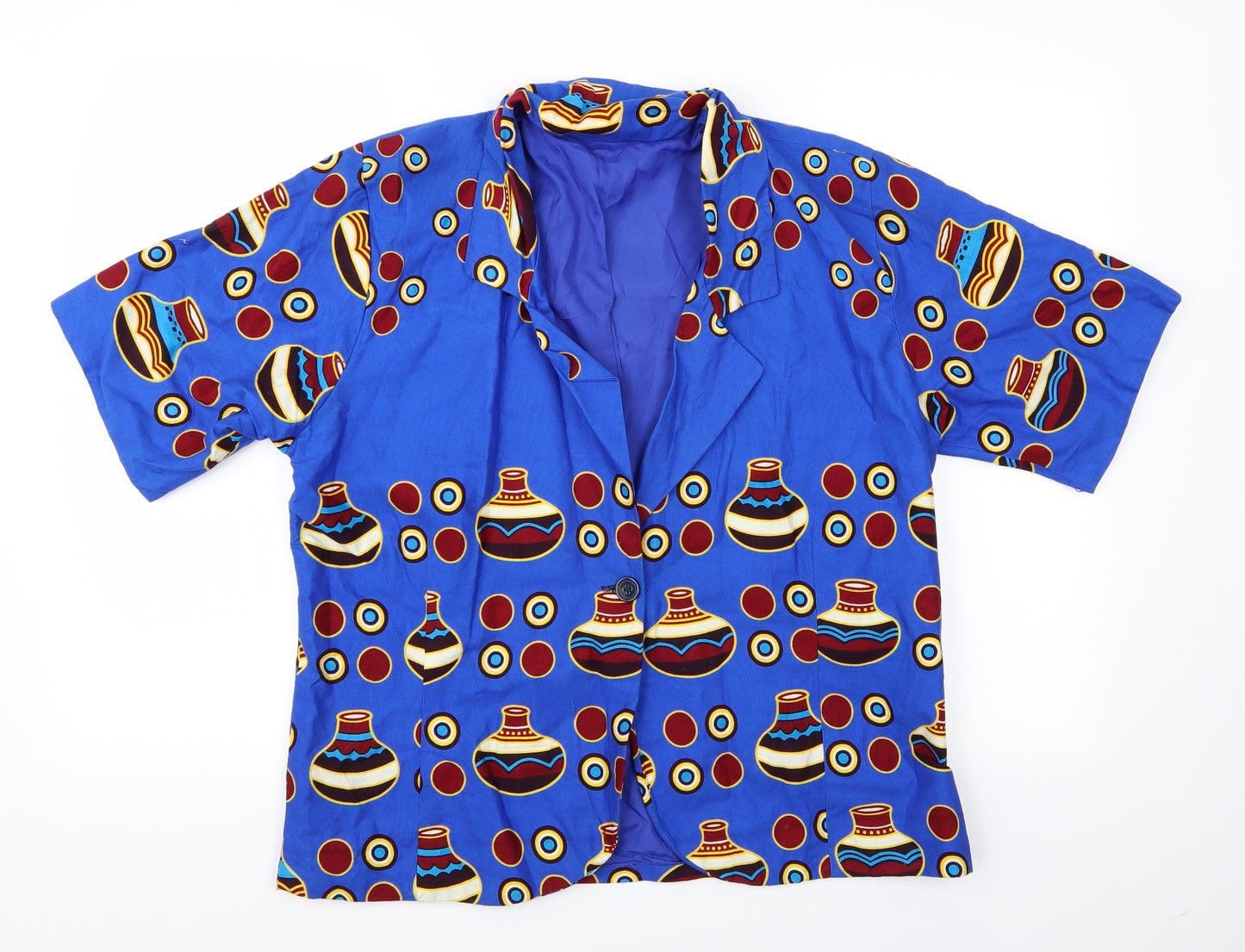 Preworn Mens Multicoloured Geometric   Button-Up   - Homemade Shirt