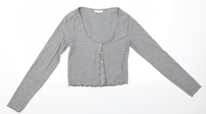 Topshop Womens Grey    Pyjama Top Size 10  - Topshop Pyjama Top