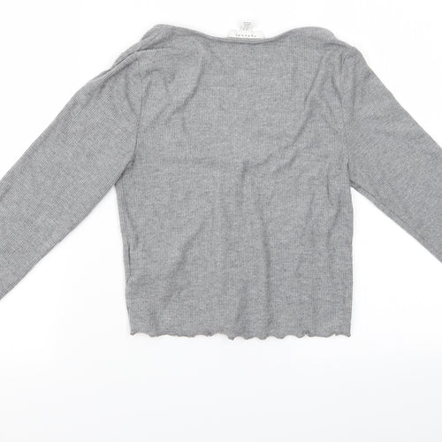 Topshop Womens Grey    Pyjama Top Size 10  - Topshop Pyjama Top