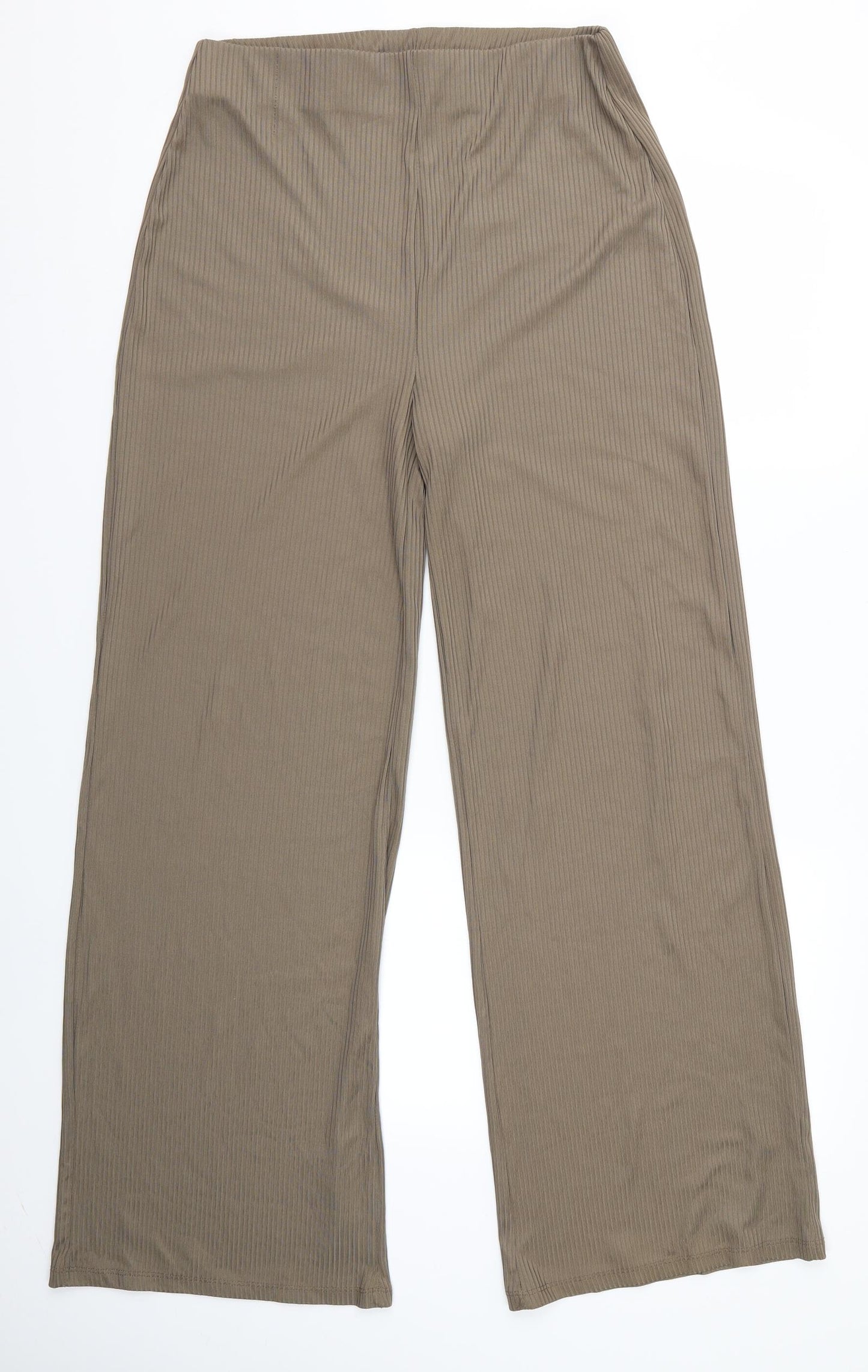 Zara Womens Beige   Trousers  Size 10 L30 in - Zara Wide Leg Trousers