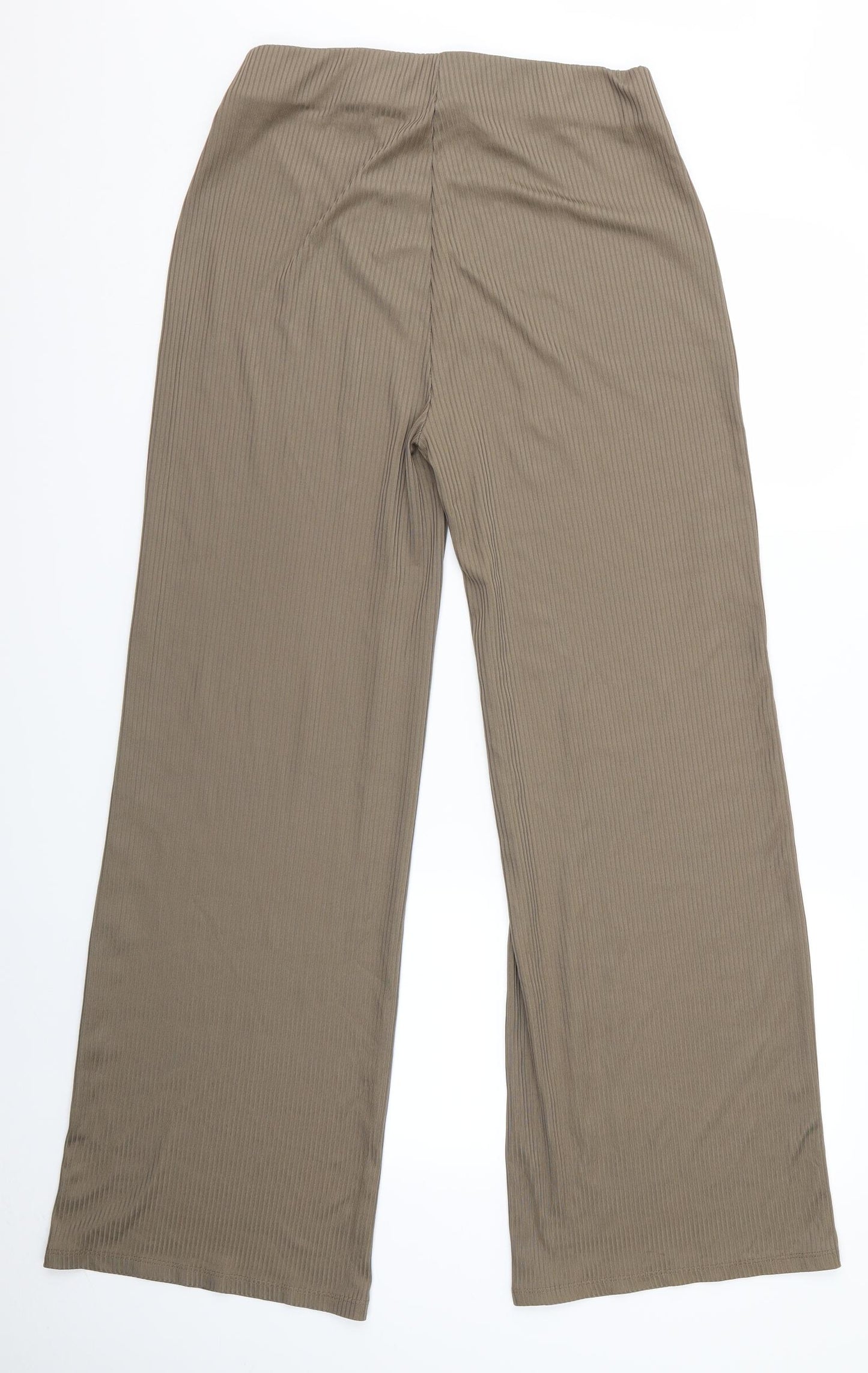Zara Womens Beige   Trousers  Size 10 L30 in - Zara Wide Leg Trousers