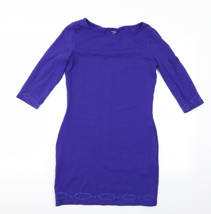 Oodji Womens Purple Bodycon Size S - Oodj Dress