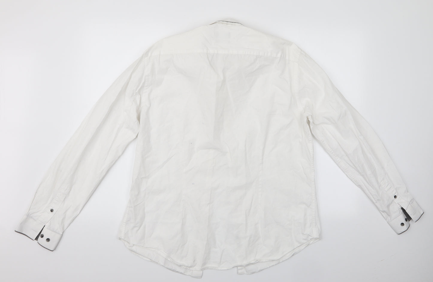 George Mens White    Dress Shirt Size 16  - George Slim Fit Shirt