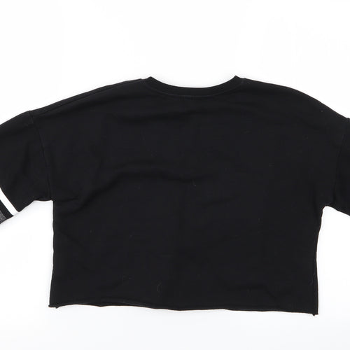 Primark Girls Black   Pullover Jumper Size 12-13 Years  - New York Vibes Follow Dreams
