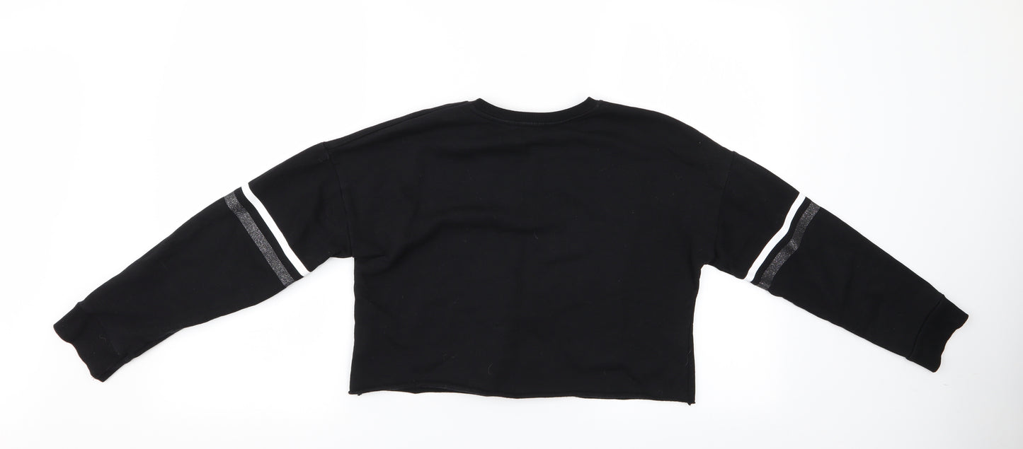 Primark Girls Black   Pullover Jumper Size 12-13 Years  - New York Vibes Follow Dreams