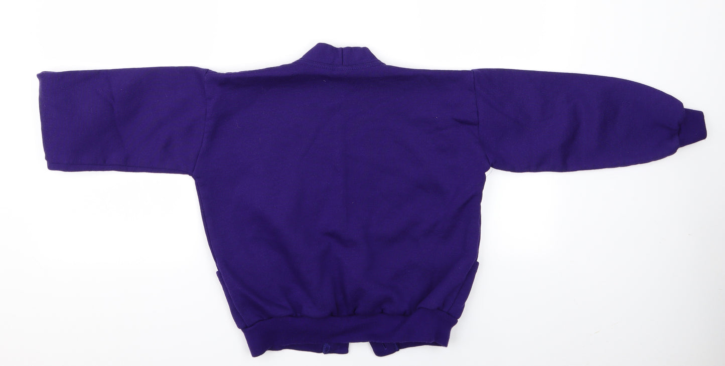 Uni for M Girls Purple   Cardigan Jumper Size 11-12 Years  - School Cardigan