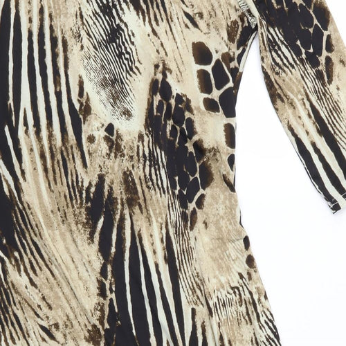 Isabel London Womens Multicoloured Animal Print  Fit & Flare    - Izabel London Dress