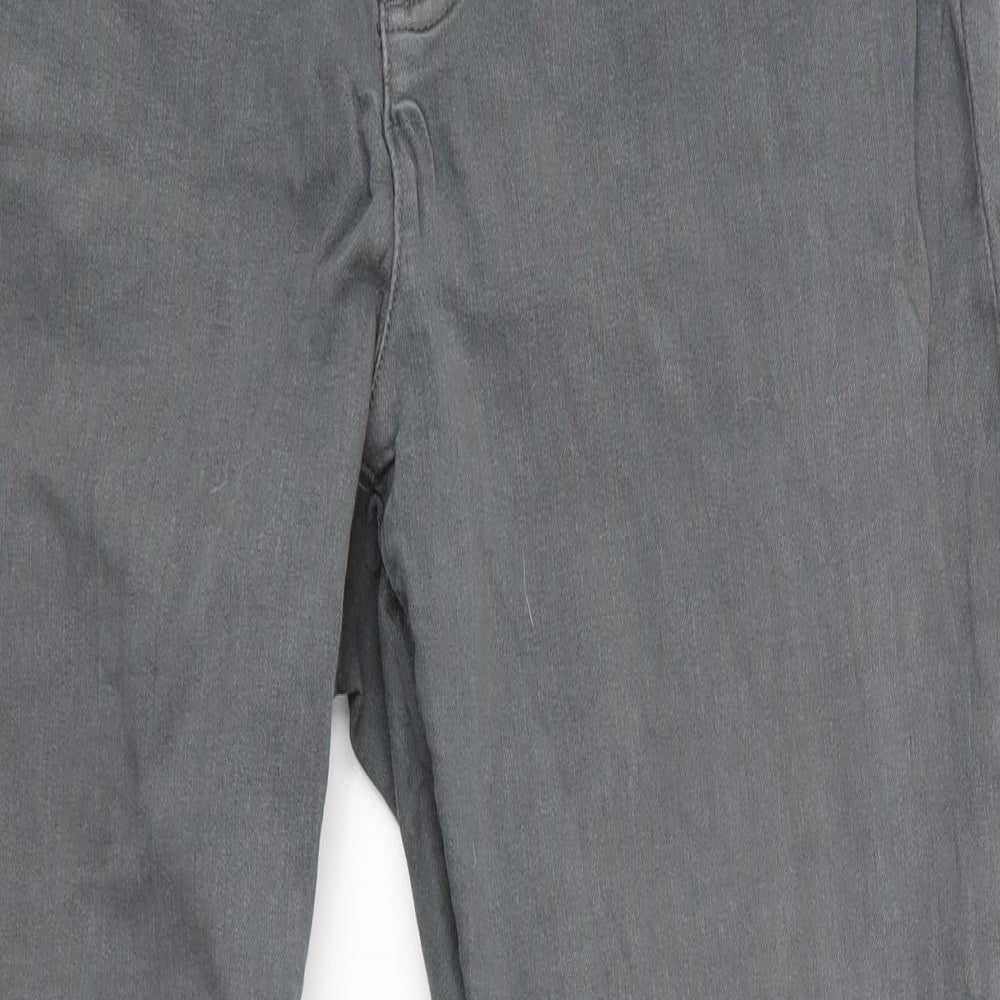 Lands' End Womens Grey   Straight Jeans Size 14 L31 in - Lands ' End Jean