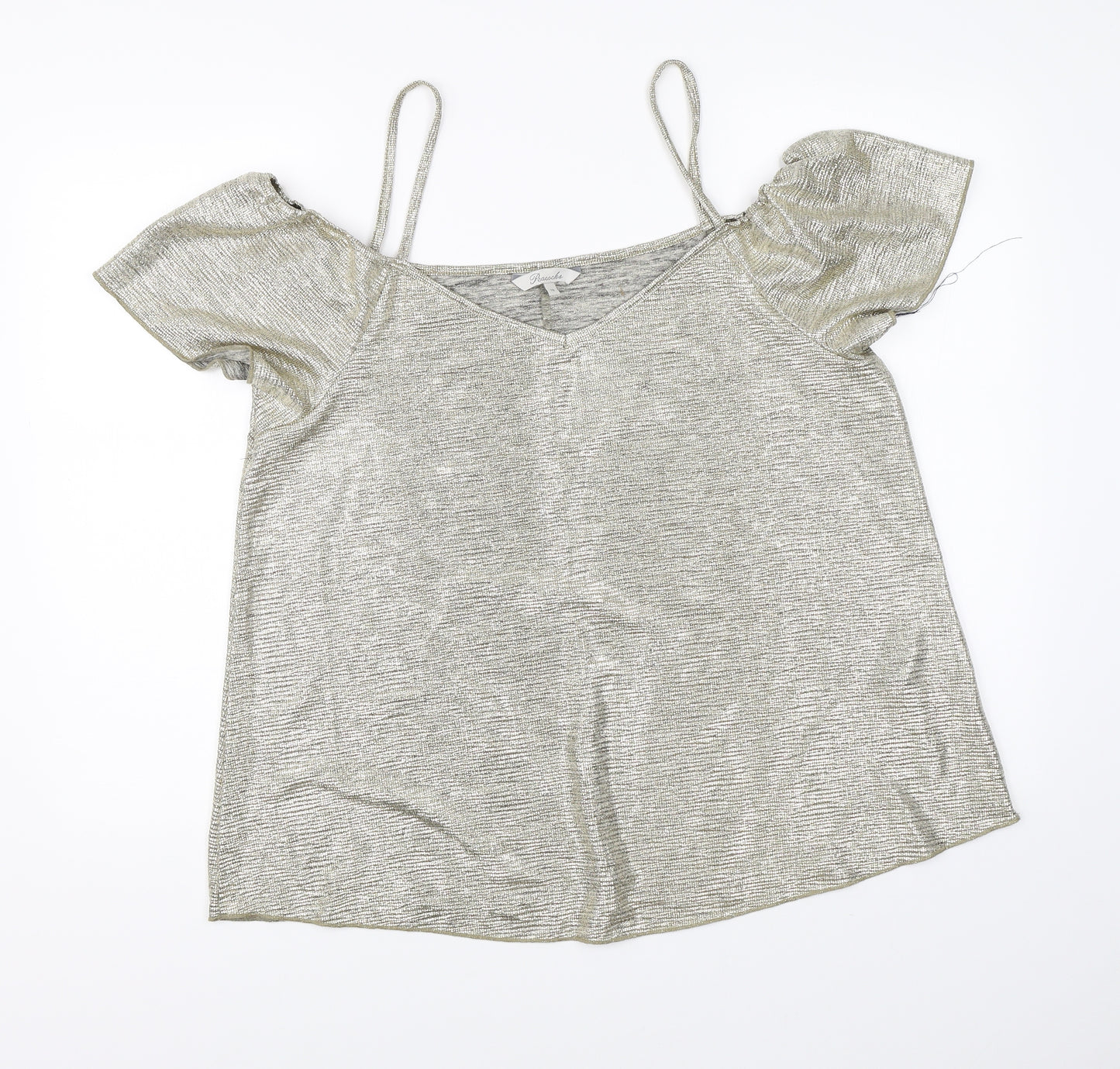Peacocks Womens Gold   Basic Blouse Size 18