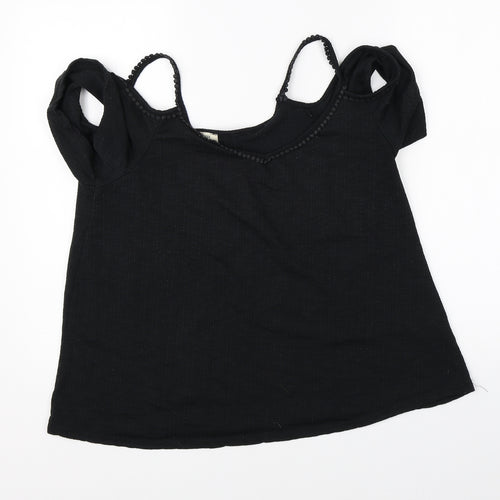 Papaya Womens Black   Basic Blouse Size 14