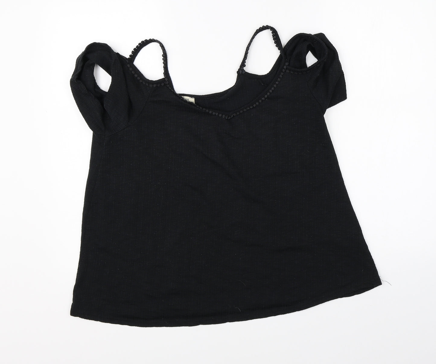 Papaya Womens Black   Basic Blouse Size 14
