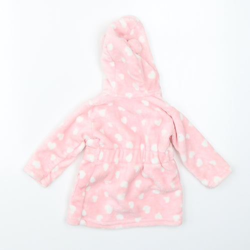 George Girls Pink Polka Dot   Robe Size 6-9 Months