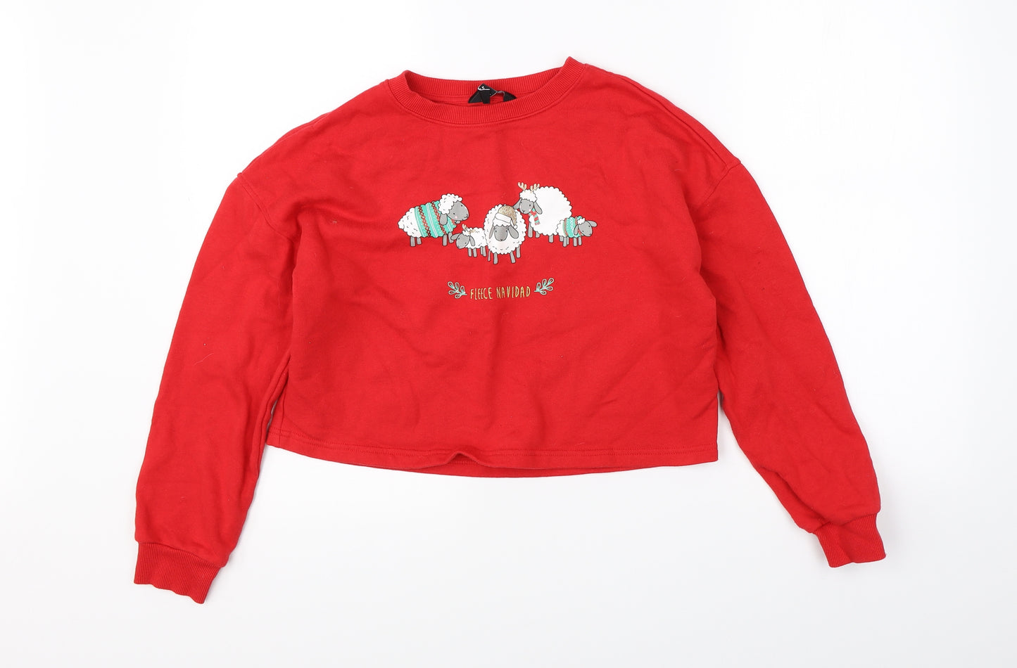 New Look Girls Red   Pullover Sweatshirt Size 12-13 Years