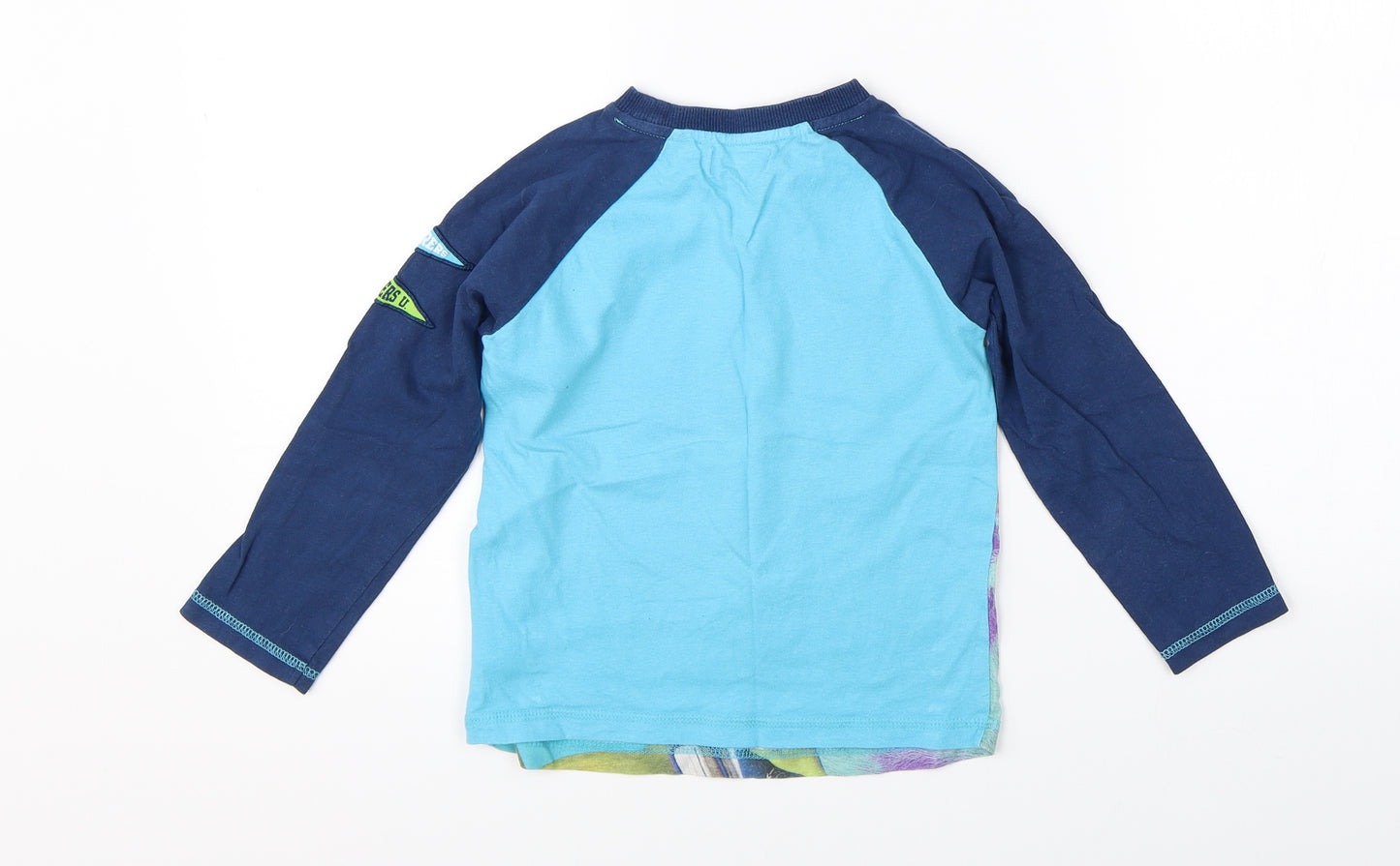 Disney Boys Blue   Basic T-Shirt Size 5-6 Years  - Disney Pixar Monster's University