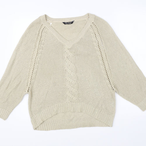 Select Womens Beige   Pullover Jumper Size 18