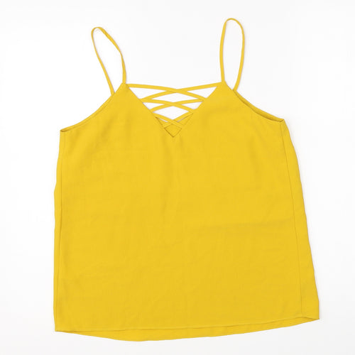 New Look Womens Yellow   Basic Blouse Size 8