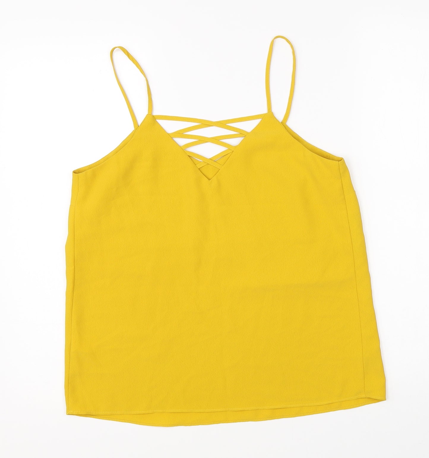 New Look Womens Yellow   Basic Blouse Size 8