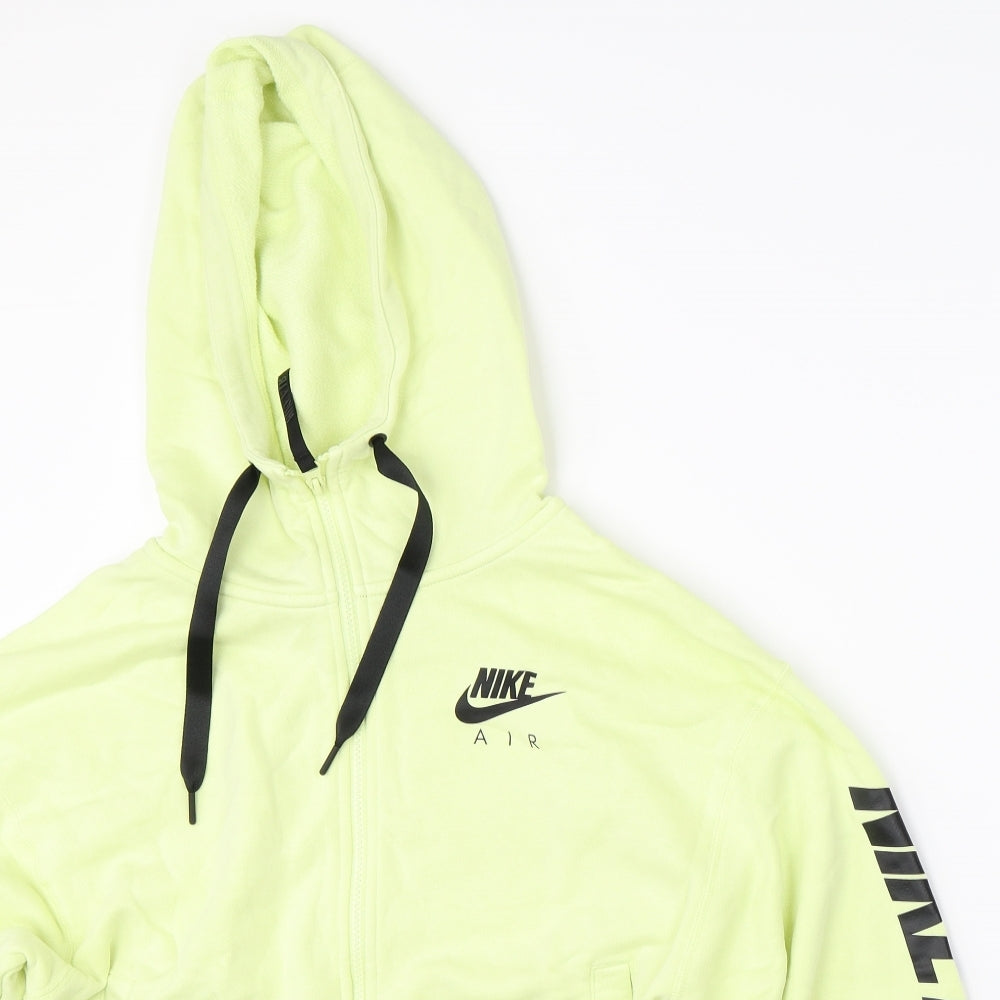 Nike Womens Yellow   Full Zip Hoodie Size M  - nike