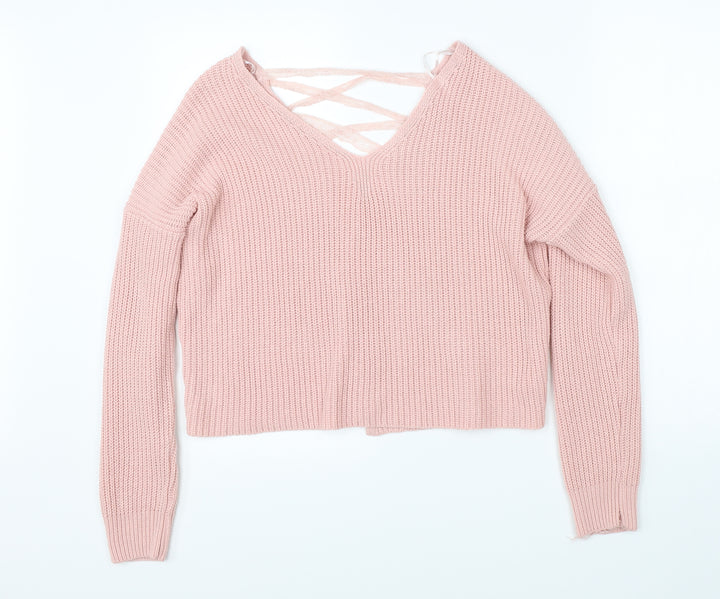 Dorothy Perkins Womens Pink   Pullover Jumper Size 6