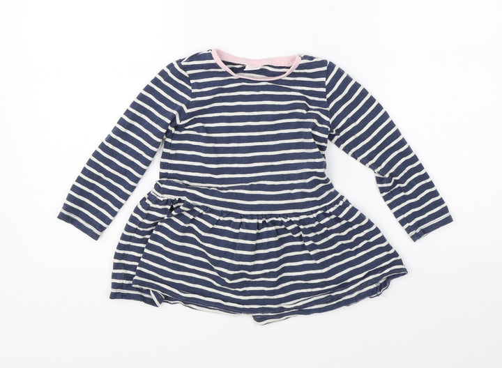 NEXT Girls Blue Striped  Tutu Dress  Size 2-3 Years