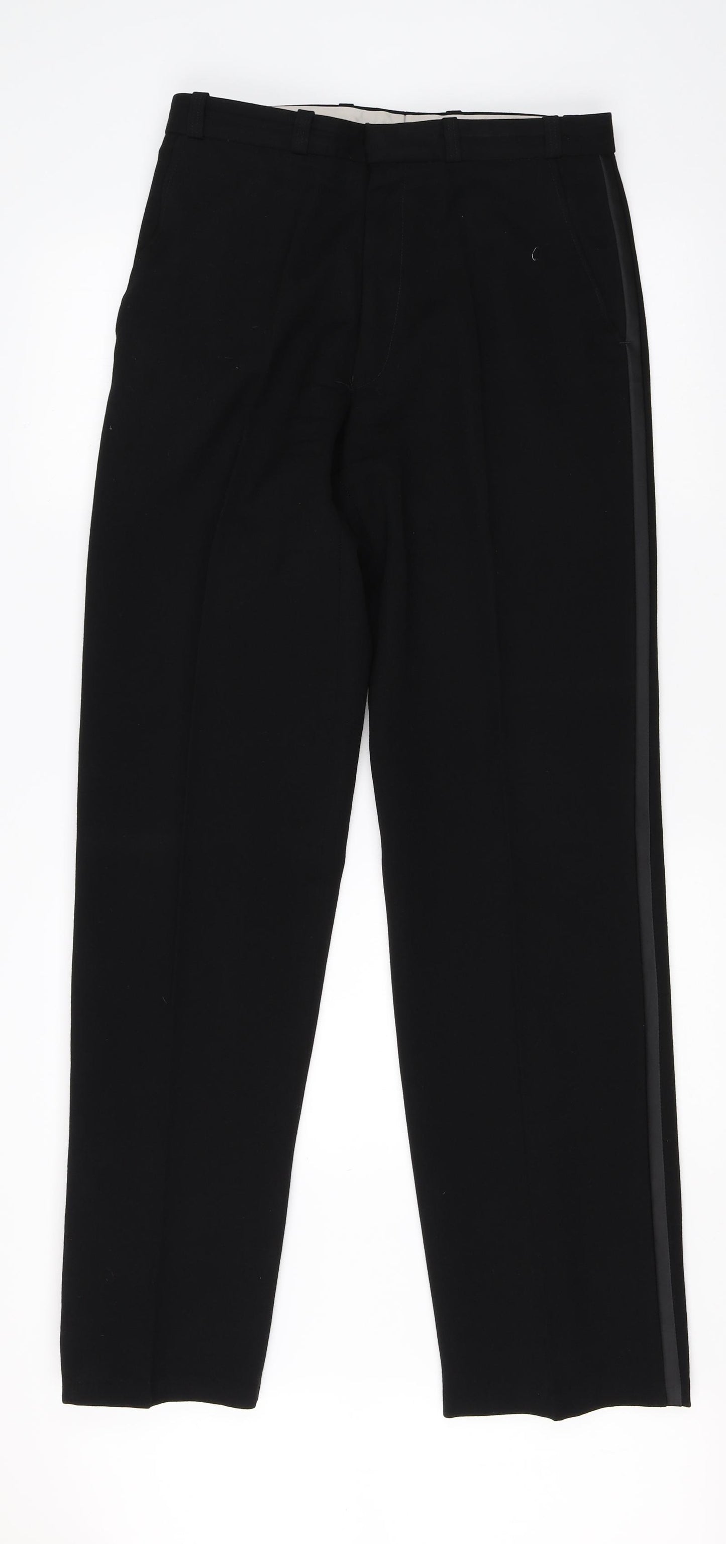Preworn Womens Black   Dress Pants Trousers Size 32 L30 in