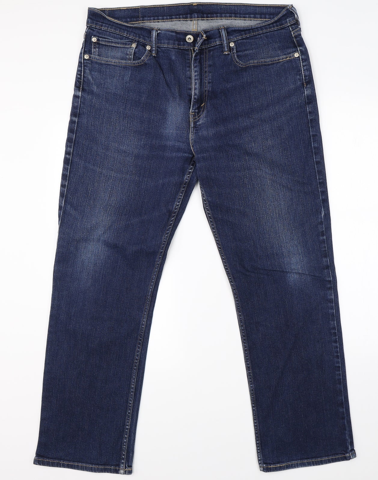 Levis Mens Blue  Denim Straight Jeans Size 36 L30 in