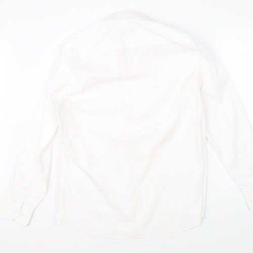 TU Mens White    Dress Shirt Size 16