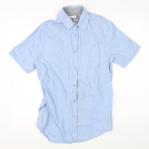 PD & C Mens Blue    Button-Up Size S