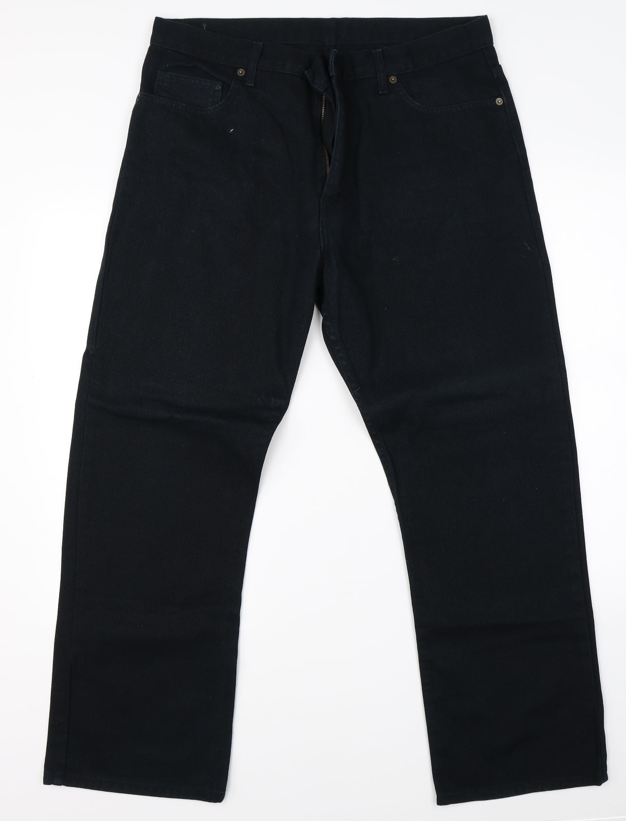 M&S Womens Blue  Denim Straight Jeans Size 36 L29 in